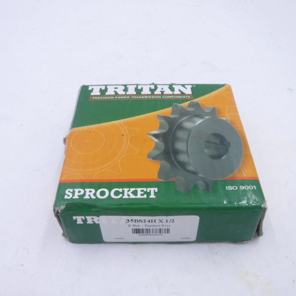 35BS24H X 1/2 – TRITAN – Sprocket – 3/8″ Pitch – 24 Teeth – 1/2″ Finished Bore
