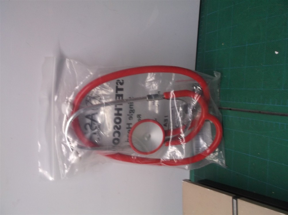 ASP Medical STETHOSCOPE, SINGLE-HEAD, RED 24″ – 1EA/BG