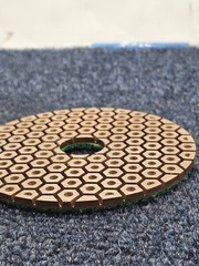 GRANQUARTZ Pro Series Copper Pad 4″ 50 Grit For Stock Removal, Honing, Polishing