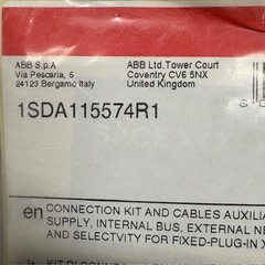 ABB 1SDA115574R1 Kit 24V/IntBus/ExtNeut/Sel XT2-XT4 F/P , 1 Kit ^