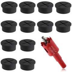 1 Inch（25mm Desk Grommet 13 Pieces Wire Grommet Desk Hole Cover for Cables wi