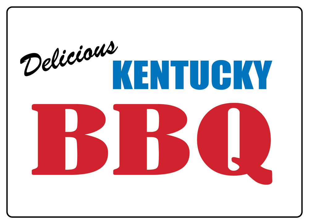 DELICIOUS KENTUCKY BBQ STOREFRONT WINDOW ADVERTISING| Laminated Vinyl Decal