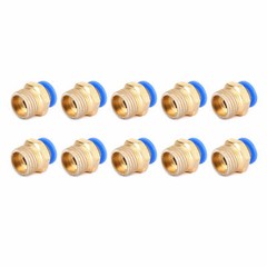 10PCS Pneumatic 1/4″ Tube X 1/4″ Npt Male Connector Push To Connect Fitting UE
