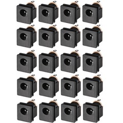 20PCS Power Jack Socket 3 Pin DC-015 0.5A DC30V Female Panel Mount Connector US