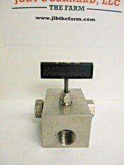 BUTECH, 3-WAY NEEDLE WAY, 30WGV97V, MAWP: 30,000PSI @ 72*F, 316A