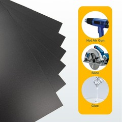 6 Pack Black Plastic Sheet 8x12x0.04 in Flexible High Tensile Plastic Sheets …