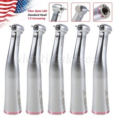 1-5 Dental LED 1:5 Increasing Fiber Optic Contra Angle Handpiece Standard Head