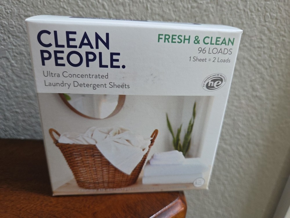 Clean People Laundry Detergent Sheets – 96 Count SPRING
