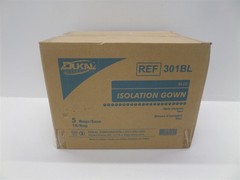 Dukal 301BL 50 Total Isolation Gowns Universal Blue – 10 Gowns/Bag 5 Bags/Case