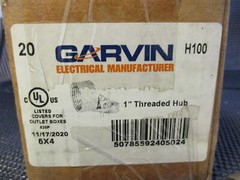 QTY 2 GARVIN H100 1″ THREADED CONDUIT GROUNDING HUB BRONZE 3/0 – 10 WIRE