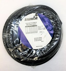 Radnor Pre-Cut Welding Cable 2/0 Flex-a-Prene w/2MPC Male and GC-300 Ground NOS