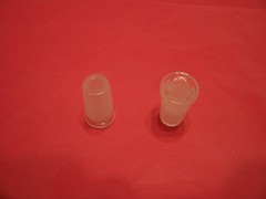 Glass Adapter Slide Bowl Extension Glass Expander 14mm Female to 18mm Male