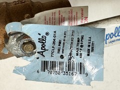 APOLLO 77CLF-204-01A 3/4″ 600-psi CWP Solder Bronze Ball Valve, LEAD FREE
