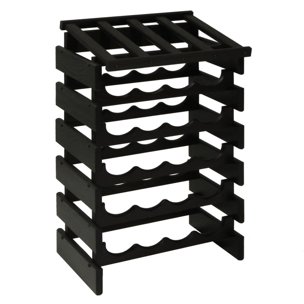 FixtureDisplays 24 Bottle Dakota Wine Rack with Display Top