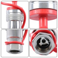 2 Sets Ag 1/2″ Hydraulic Quick Connect Ball Pioneer Style W/Dust Caps