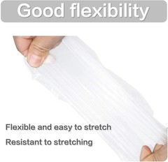 100pcs Latex-Free Clear Polyethylene Disposable Gloves for Food Prep & Cleaning