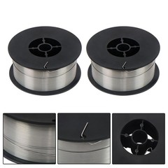 2 Pack E71T-GS 0.030Inch (0.8mm) Gasless Flux Core Welding Wire 2lb Roll