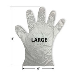 1000 Poly Gloves – Large – Single Use – Food Grade Safe – FREE shipping…