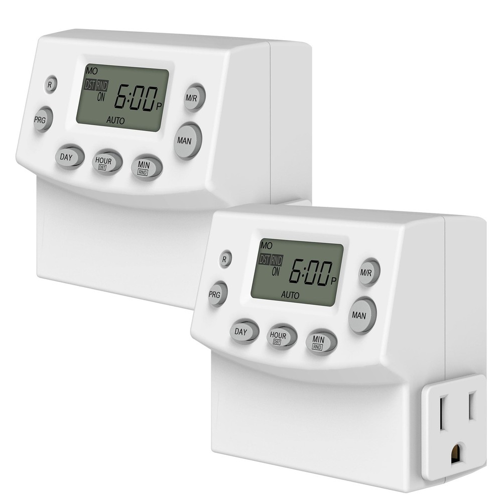 TG Heavy Duty Programmable Plug-in Digital Timer for Electrical Outlets, 7-Da…
