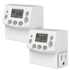 TG Heavy Duty Programmable Plug-in Digital Timer for Electrical Outlets, 7-Da…