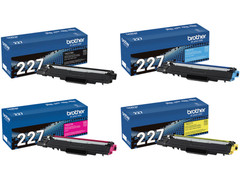 NEW Brother TN227 High Yield 4-Color Toner Cartridge Set