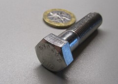 18-8 Stainless Steel Bolt, PT, 7/16-20 x 1 3/4″ Length, 10 pcs