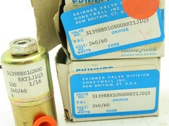 Honeywell Skinner 3139BBN1GN00 Solenoid Valve 3-Way NO 240V 100PSI 1/8″ Lot of 4