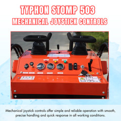 Mini Skid Steer Loader Wheel TYPHON STOMP 503 22.1HP Honda Gas Engine Free Ship