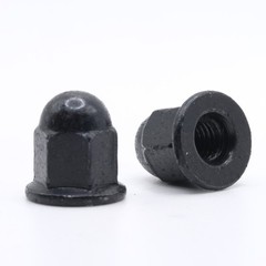 Retainer Nuts/Screws for Volvo M6-1.0 License Plates (Set of 4, Black, Rear)