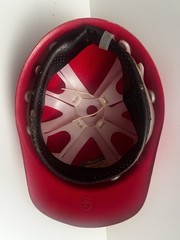 Vintage SuperGlas Fibre Metal Fiberglass Duck Bill Red Hard Hat USA 1980s
