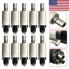 USA Dental Slow Low Speed Handpiece Air Motor 1:1 Direct Drive 4 Hole Yabang