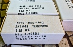 1967 NOS NIB Western Electric 2N1645 6713A NPN Germanium HP Amp Transistor
