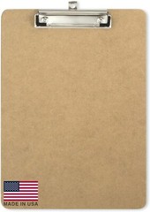 Officemate Recycled Wood Clipboard, Letter Size, Low Profile Clip, 9 x 12.5