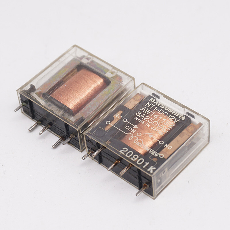 5PCS Panasonic NT1-DC12V AW1411 Power Relay 8A 250VAC 5Pins