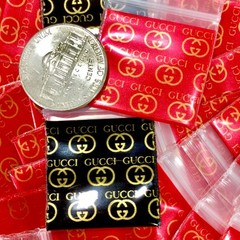 BaggiesSince1987 – 1010 Design Zip Bags METALLIC PRINT 1 X 1 CHOOSE, READ DETAIL