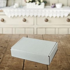 9x6x2 Inches Shipping Boxes Set of 25 White Small Corrugated Cardboard Box