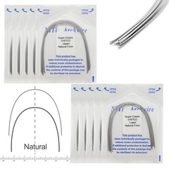 100PCS Dental Orthodontic Niti Arch Wire Natural Form Elastic Round Rectangular