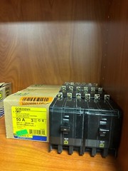 Square D QOB350VH 50 Amp 22kA 240 VAC 3 Pole Circuit Breaker