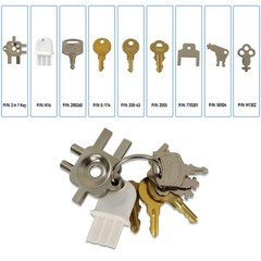 12-in-1 Dispenser Key Set – for Most Popular Paper 12-in-1, 9pcs, As picture