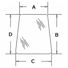 Cab Glass – Side Window Right Hand or Left Hand