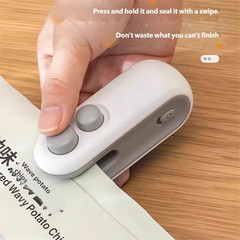 Mini Sealing Machine USB Rechargeable Heat Sealer Storage Bag Plastic Food Seale