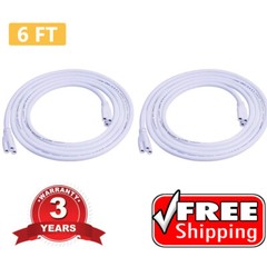 T5 T8 Double End Cable Wire Extension Cord For Integrated LED Bulbs 6 feet