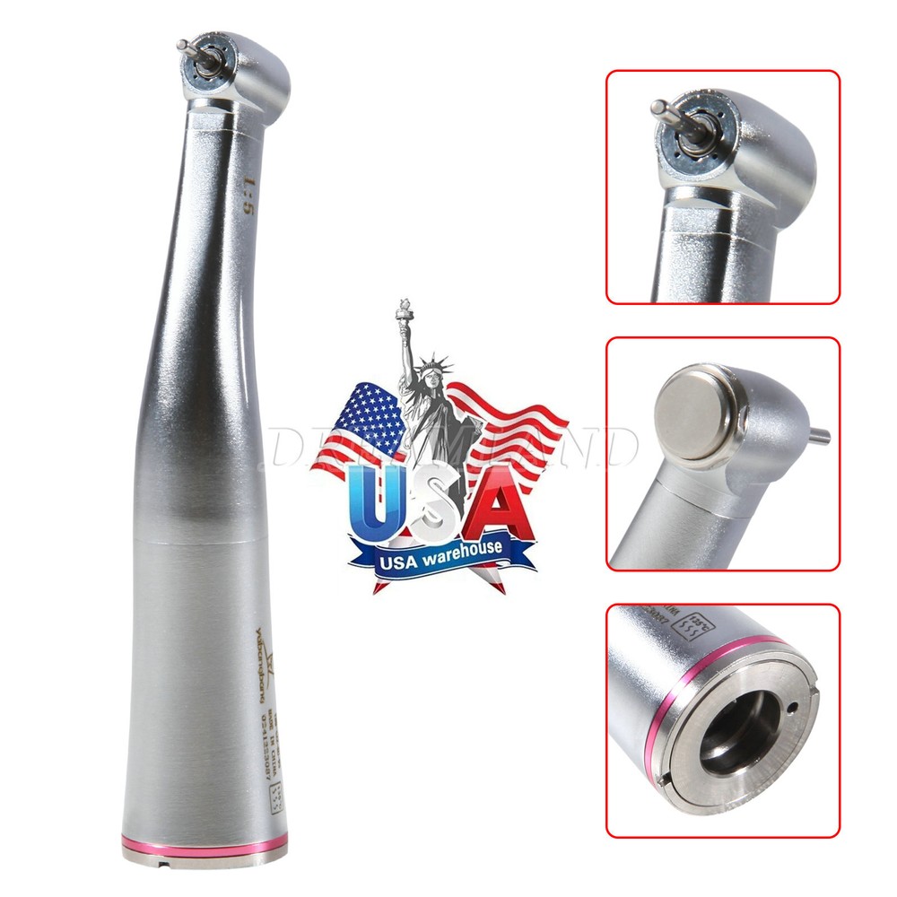 Dental 1:5 Increasing LED Fiber Optic/ Inner Water Contra Angle Handpiece