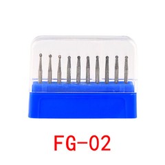 10Pcs Dental Carbide Steel Polishing Drills Burs for High Speed Handpiece 1.6MM