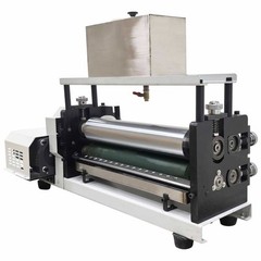 Paper Lather Glue Coating Machine Double-Sided Glue Applicator 15.3″ Soft Roller