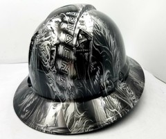 Hard Hat custom hydro dipped , OSHA approved FULL BRIM , IRON MAIDEN EDDIE NEW