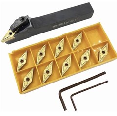 16mm MVJNR1616H16 93° Lathe External Turning Tool Holder +10* VNMG160404 Inserts