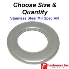 Stainless Steel AN Flat Washer (Choose Size & Quantity)