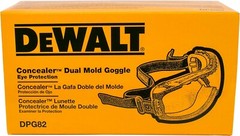 1 PR. DeWalt DPG82-11 CLEAR ANTI FOG Protective Over Glasses Safety Goggles Z87+
