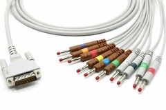 Welch Allyn 15 pin 10 Leads Banana EKG Cable Compatible – Same Day Shipping